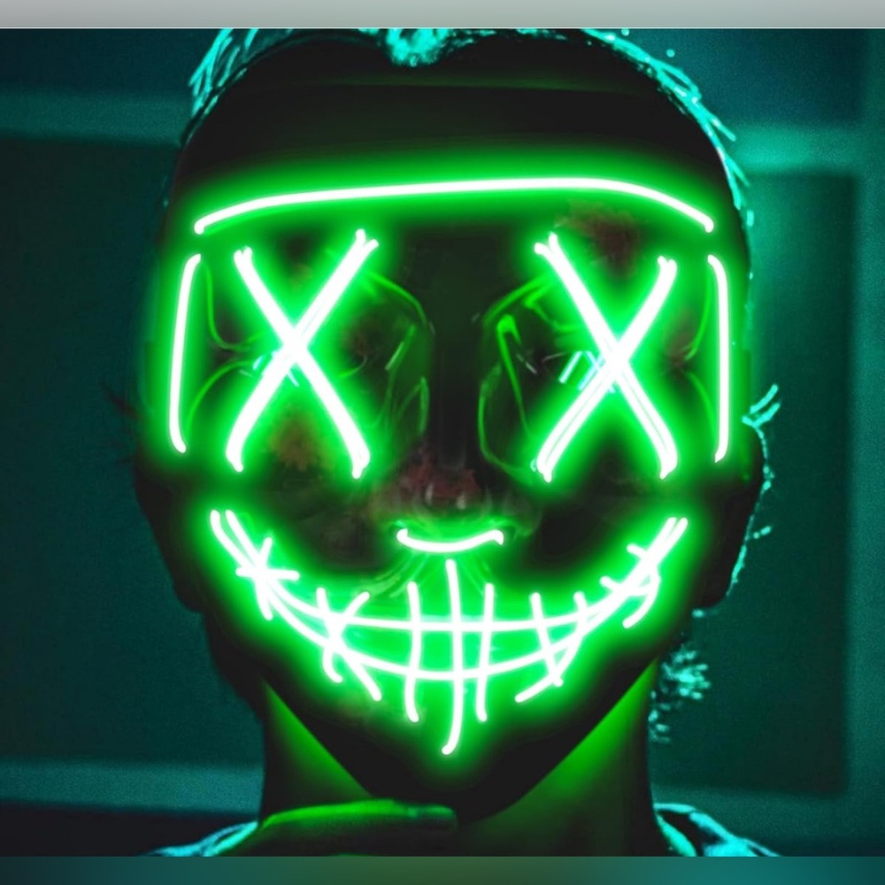 Sago Brothers LED Light-Up Mask – Halloween Costume Mask